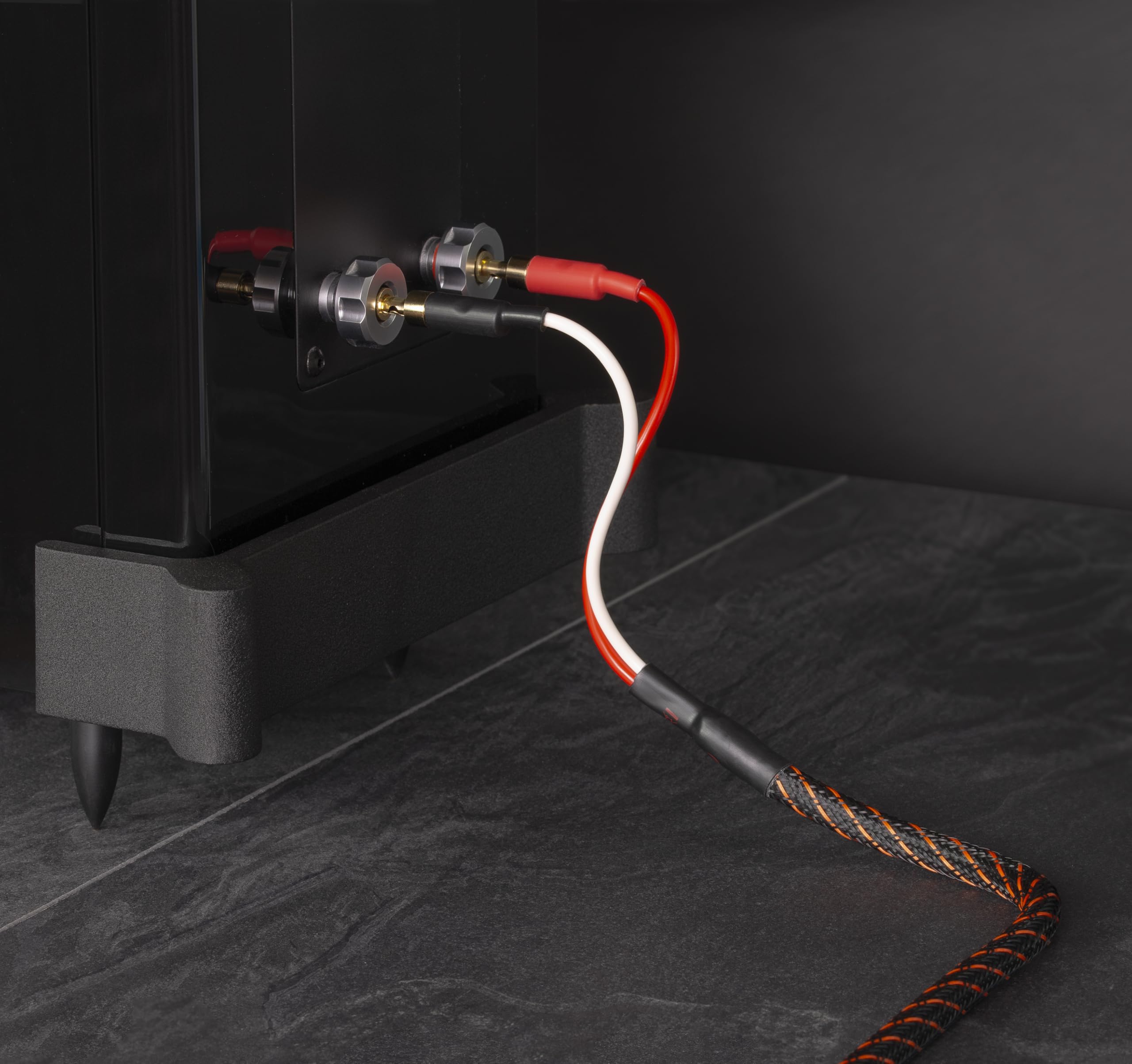 Dynavox Perfect Sound Flex, câbles de haut-parleur HiFi extrêmement flexibles avec fiches bananes creuses plaquées or, transmission de signal sans perte, cuivre OFC de haute pureté, paire, longueur 3m