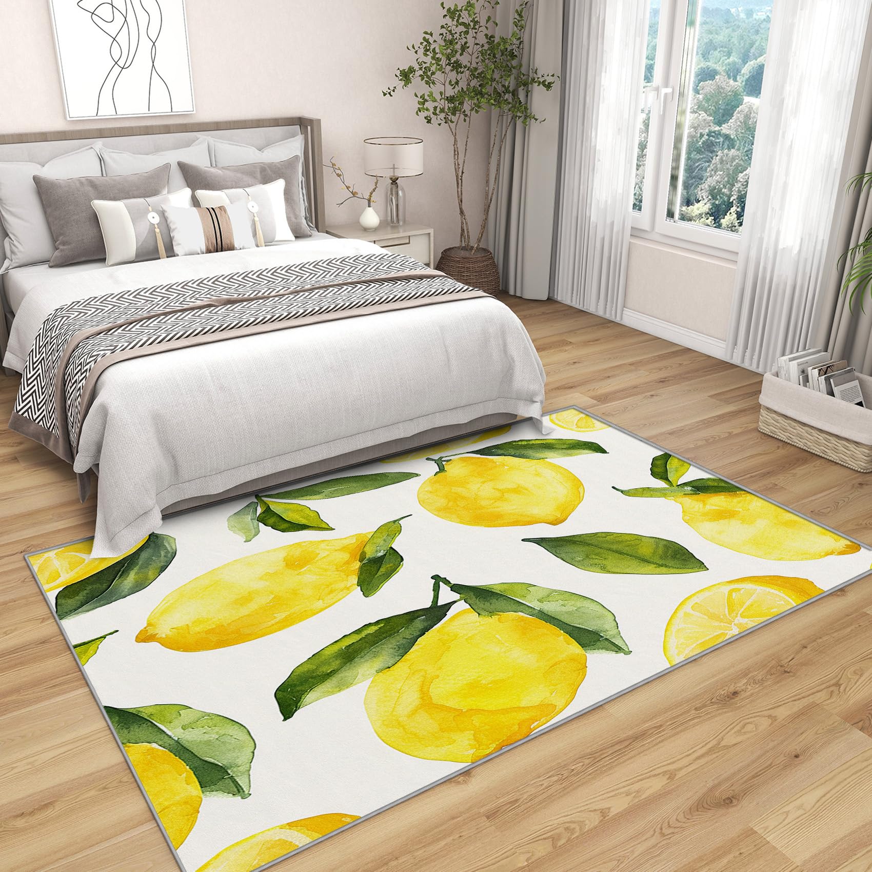 Amazon.com: Phtbz Lemon Rugs for Dining Room - Lemon Rug, 5x7 ft