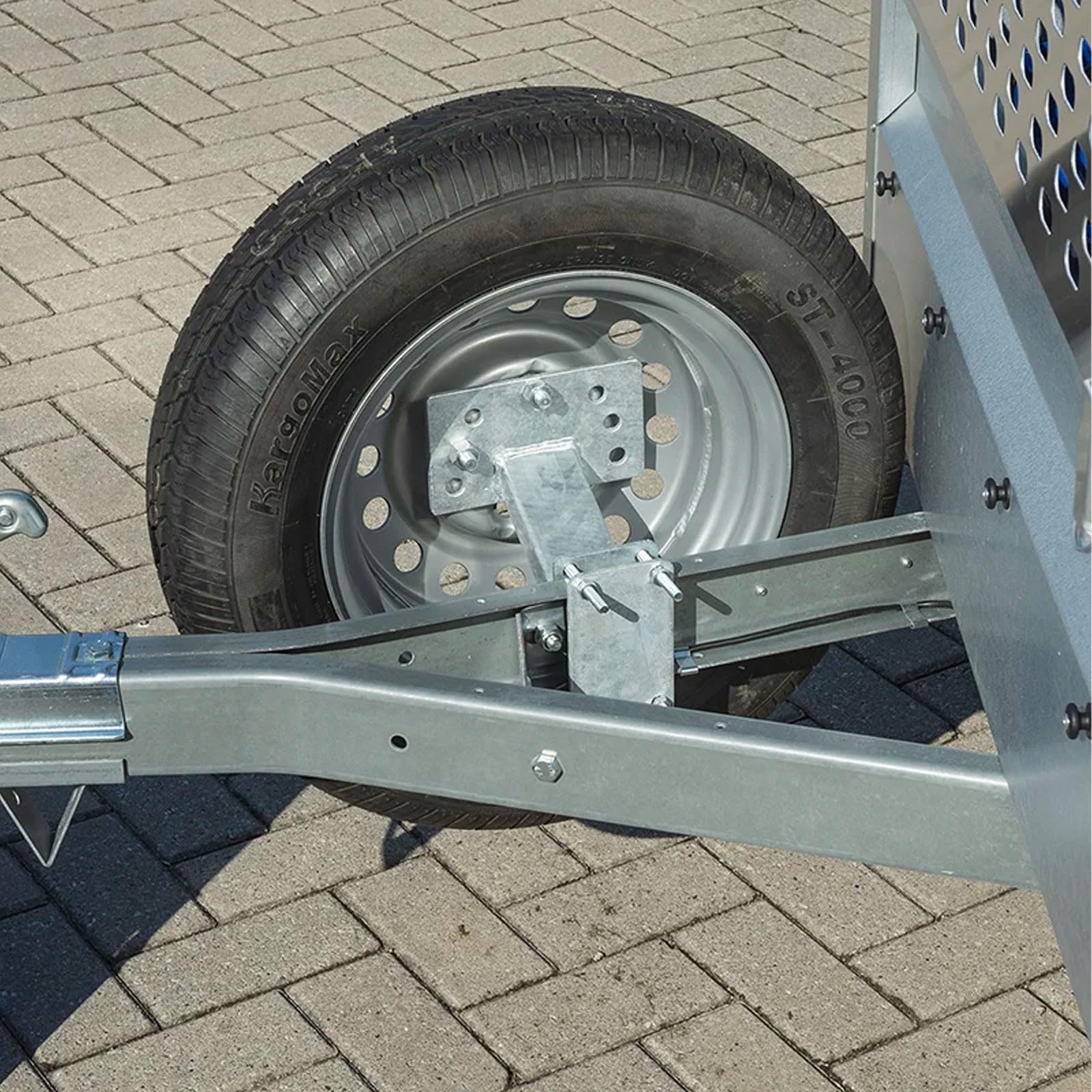 APT Soporte universal para rueda de repuesto con placa de montaje para llantas de 4, 5 agujeros