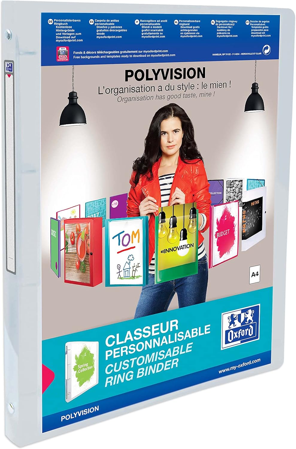 Polyvision Ring Binder 4 Rings 20 mm Assorted