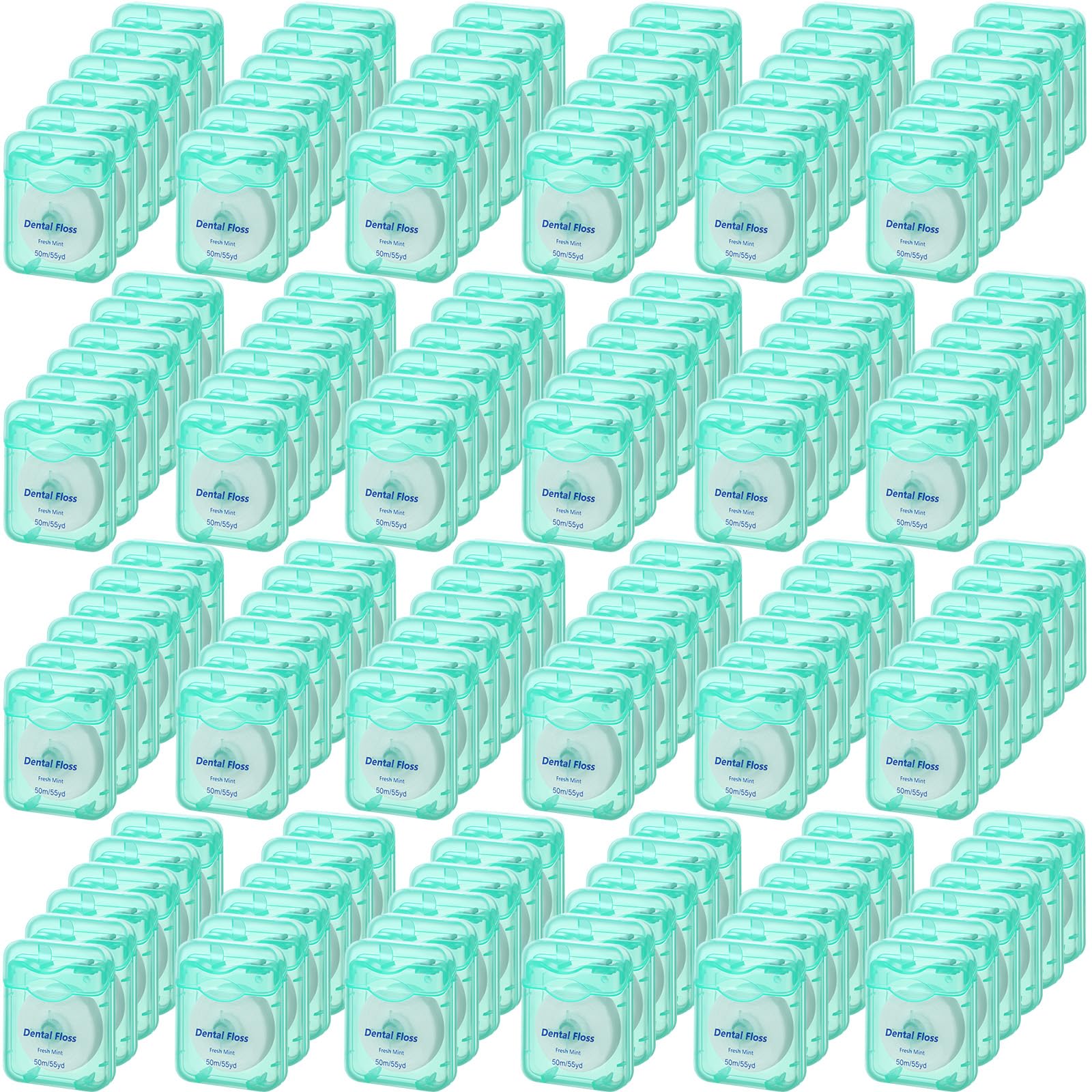 Honeydak 150 Pack Dental Floss Bulk Mint Flavored Floss 50m Each Travel Dental Floss Oral Care for Teeth