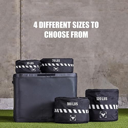 Miniatura 2 de Elite Sports Bolsa de arena de entrenamiento, bolsas de arena Strongman resistentes para entrenamiento de cuerpo completo y básico, levantamiento de