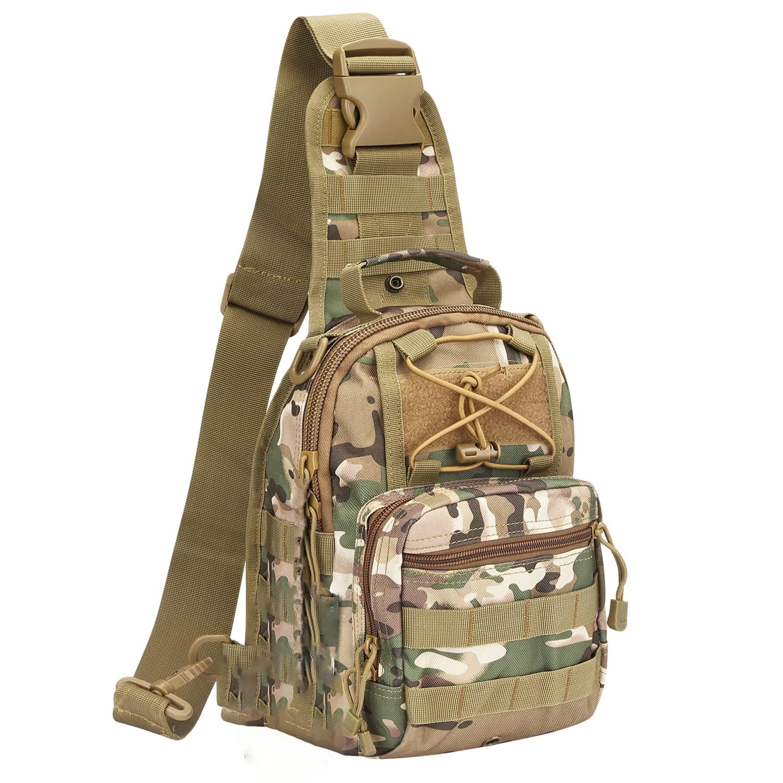 Sponsored Ad – Outdoor Tactical Bag Backpack, Military Sport Bag Pack Sling Shoulder Backpack Tactical Satchel for Every Day Carry