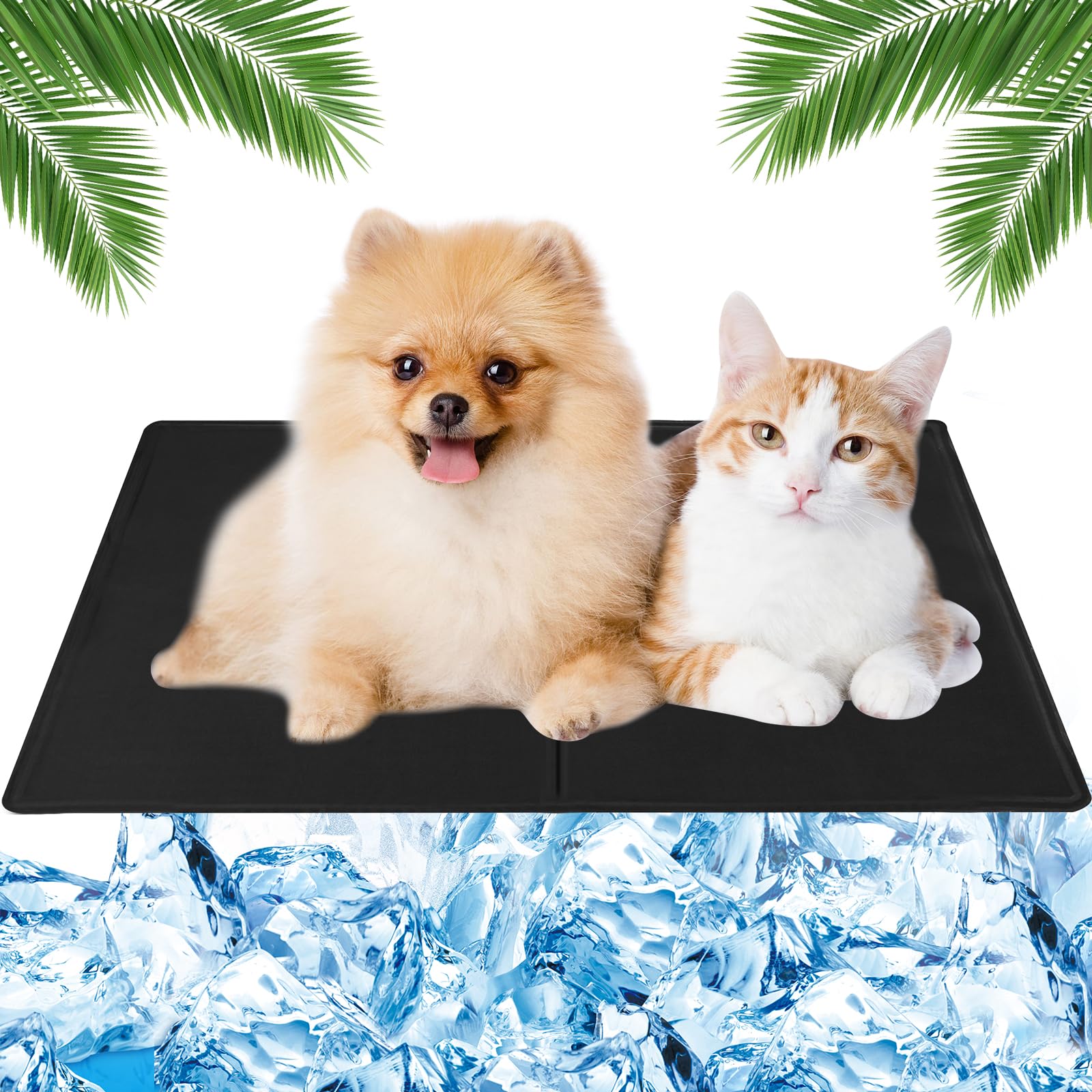 MUXIWOM Manta Refrescante para Perros, 40x50cm Manta Fria para Perros y Gatos, Cama refrescante para Perro, Manta Refrigerante para Perros Alfombra Refrescante para Perros Gatos Mascotas en Verano