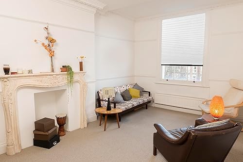 Miniatura 7 de Easy Up & Down - Persianas plisadas sin cordones, de tela filtrante de luz, 30 pulgadas de ancho x 64 pulgadas de alto (se adapta a un ancho de