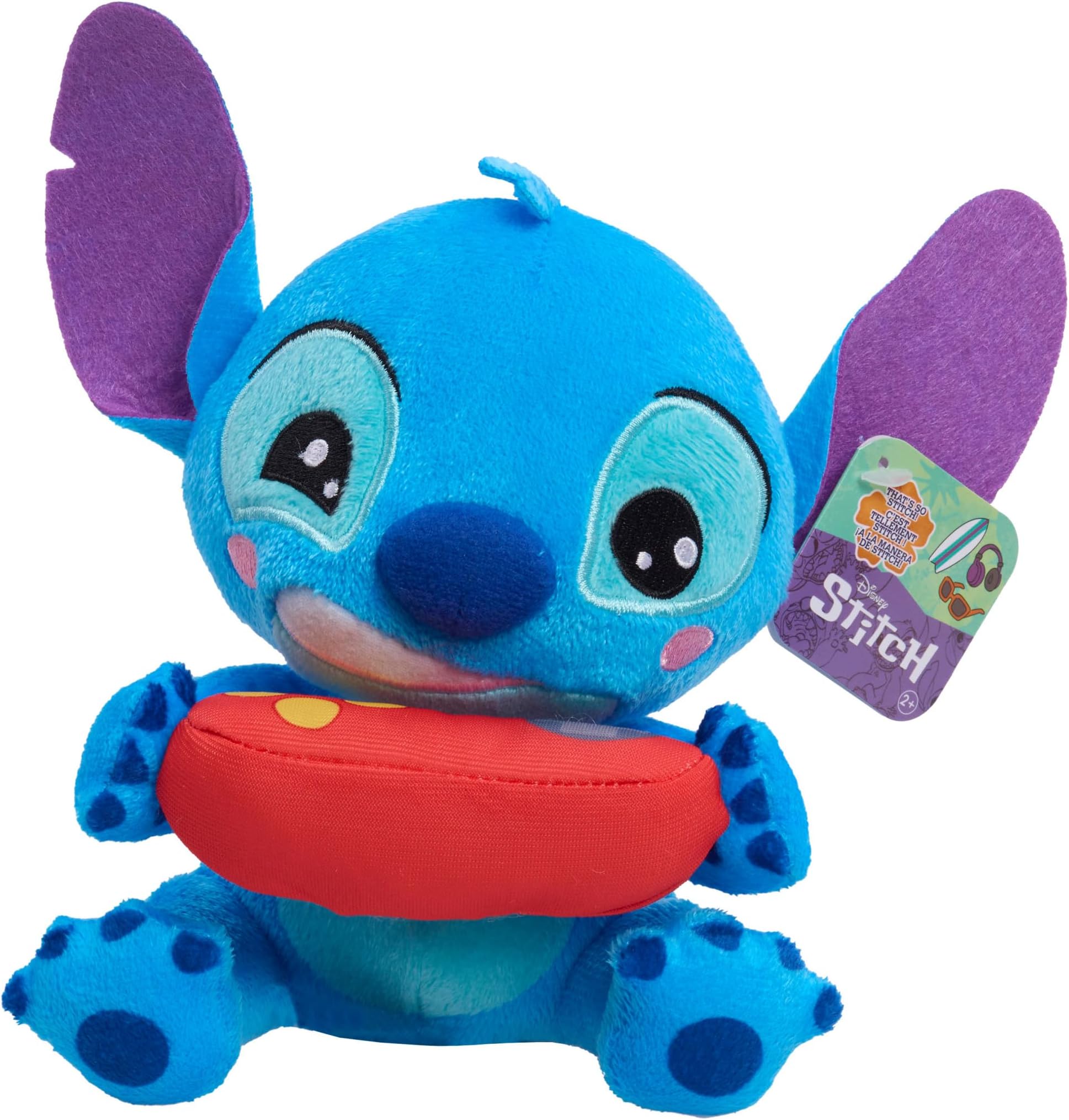 Disney Stitch that’s So Stich Small Gamer Stitch Plush, 7 Inch Plush, Stuffed Animal, Alien, Easter Basket Fillers, Gifts, Presents, Kids Toys for Ages 2 Up by Just Play