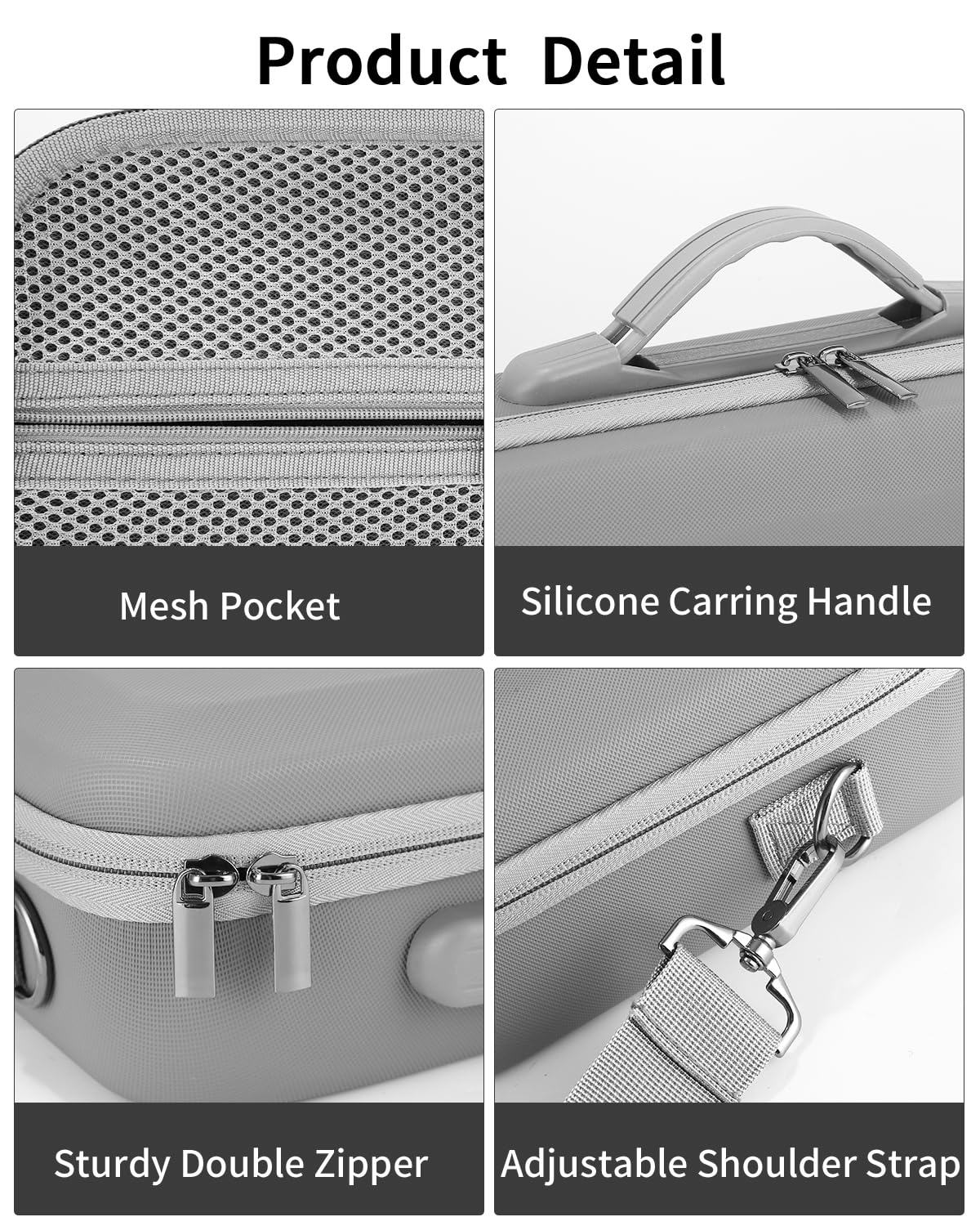 Bolsa para dji Neo Drone, Estuche Funda de Transporte, Bolsa de Almacenamiento Rígido Protectora para dji Neo Drone, Controlador y Accesorios，Gris