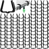 Marsui 200 Pcs Christmas Light Clips Small Outdoor Roof Gutters and Shingles Hooks 1 5/8 Inch Fascia Boards Hanger Plastic Holiday String Light Clips for Xmas Outside Decoration Fence Eave (Black)