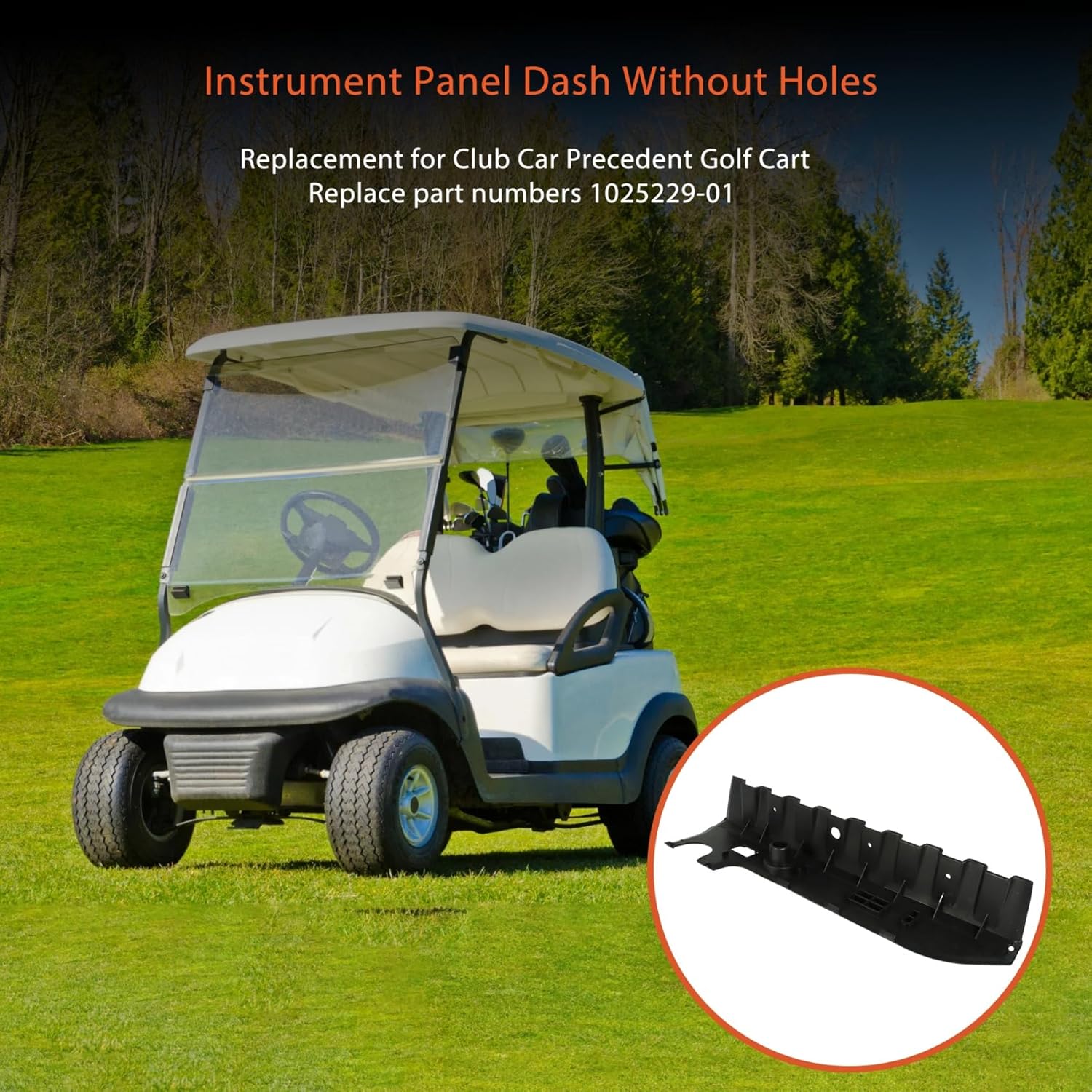 labwork Instrument Panel Dash Without Holes Replacement for Club Car Precedent Golf Cart