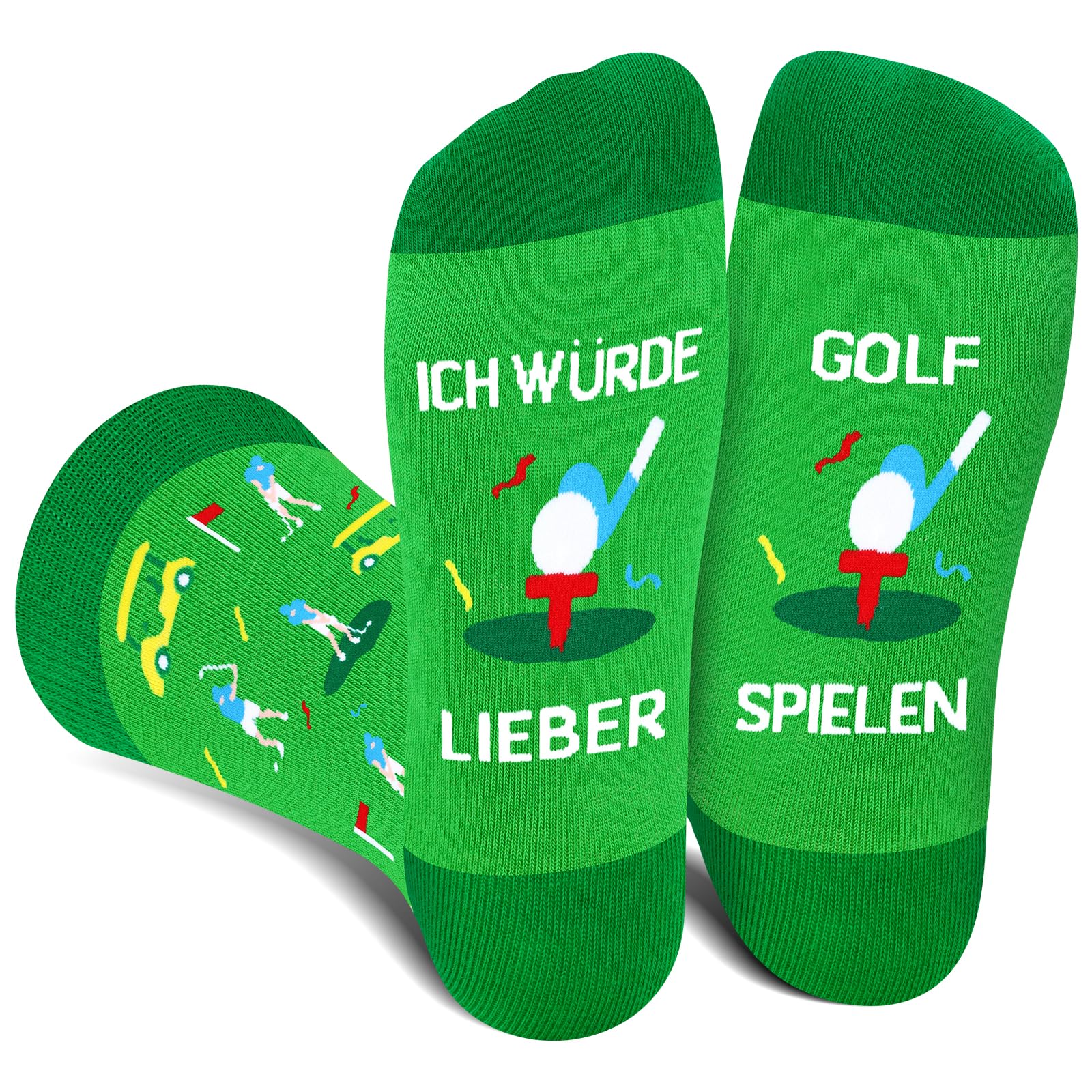 AGRIMONY Lustige Socken Herren - I'D RATHER BE Bunte Socken Männer Jungen Witzige Geschenke Weihnachten Ostern Geschenkideen