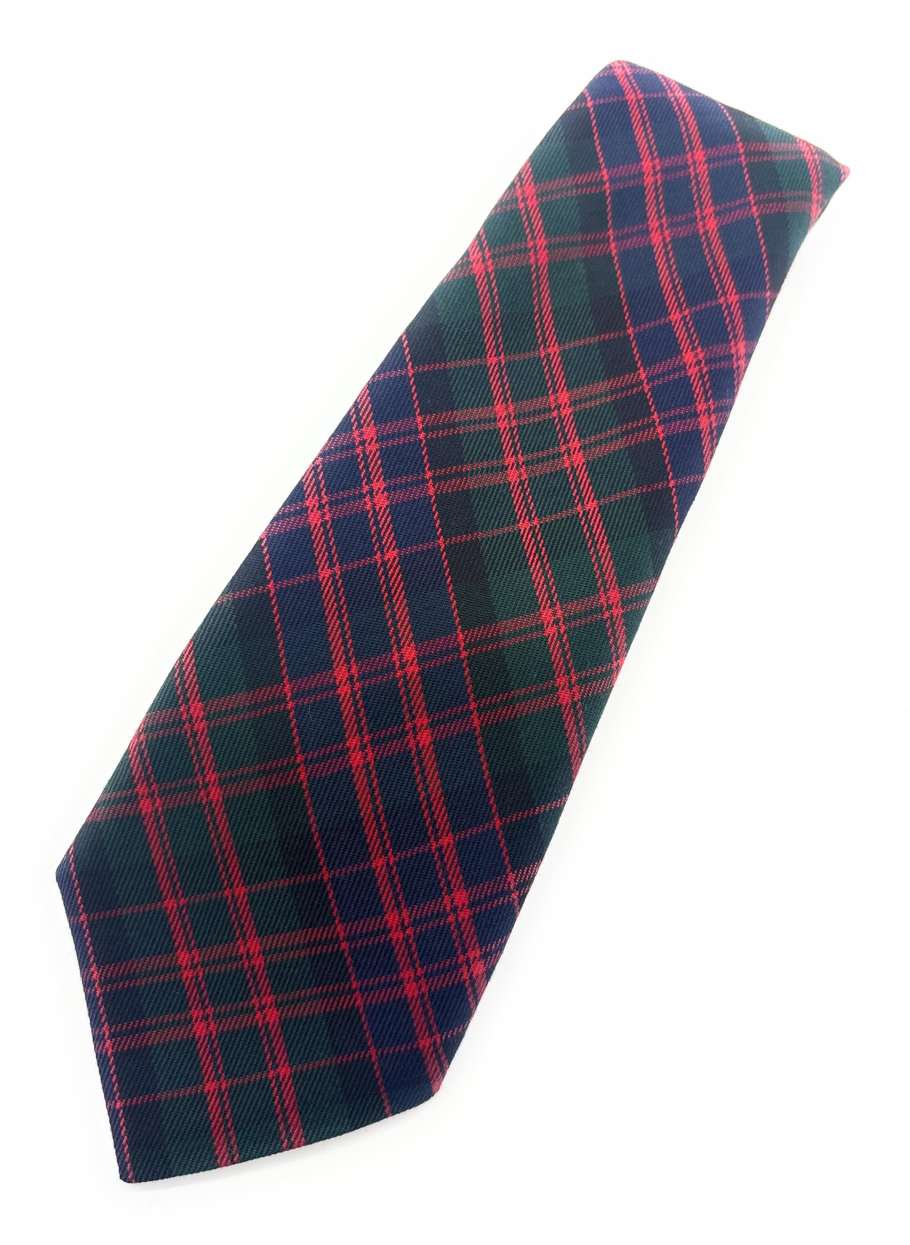 Scottish Tartan Necktie, Traditional Clan Pattern, Made in Scotland, Multiple Tartans Available (MacDonald)