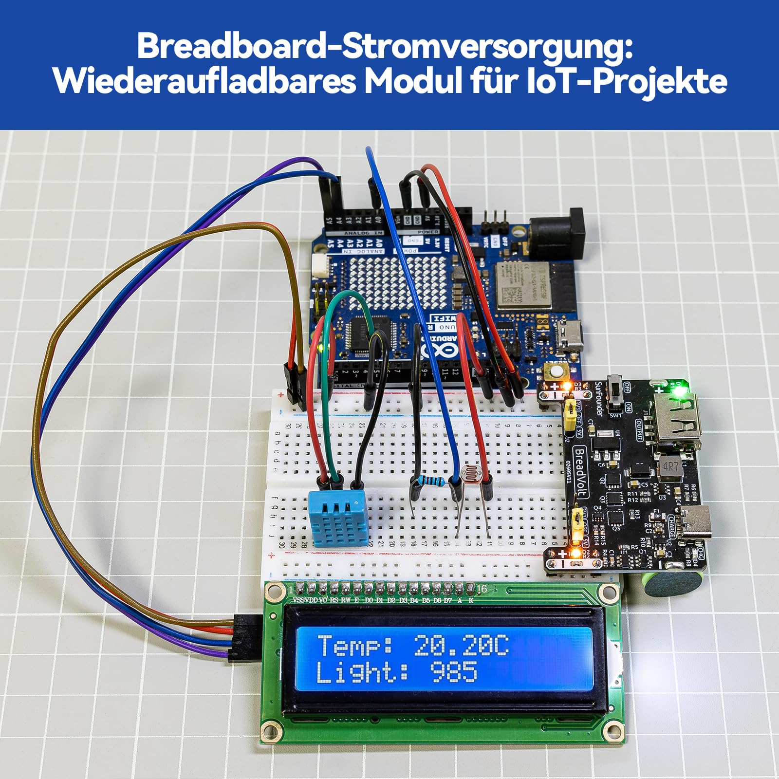 SunFounder Elite Explorer Kit mit original Arduino UNO R4 WiFi, RoHS-konform,Bluetooth,IoT,ESP32,IIC LCD1602,OLED, Super Starter Kit,Online-Tutorials & englische Videokurse für Anfänger & Ingenieure