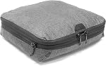 Peak Design Cube d'emballage, charbon de bois, cube de bagages étanche avec double compartiment Organisation, Expansion et compression, Ouverture de la fermeture éclair, Organisateur de voyage pour les hommes et les femmes, Taille M