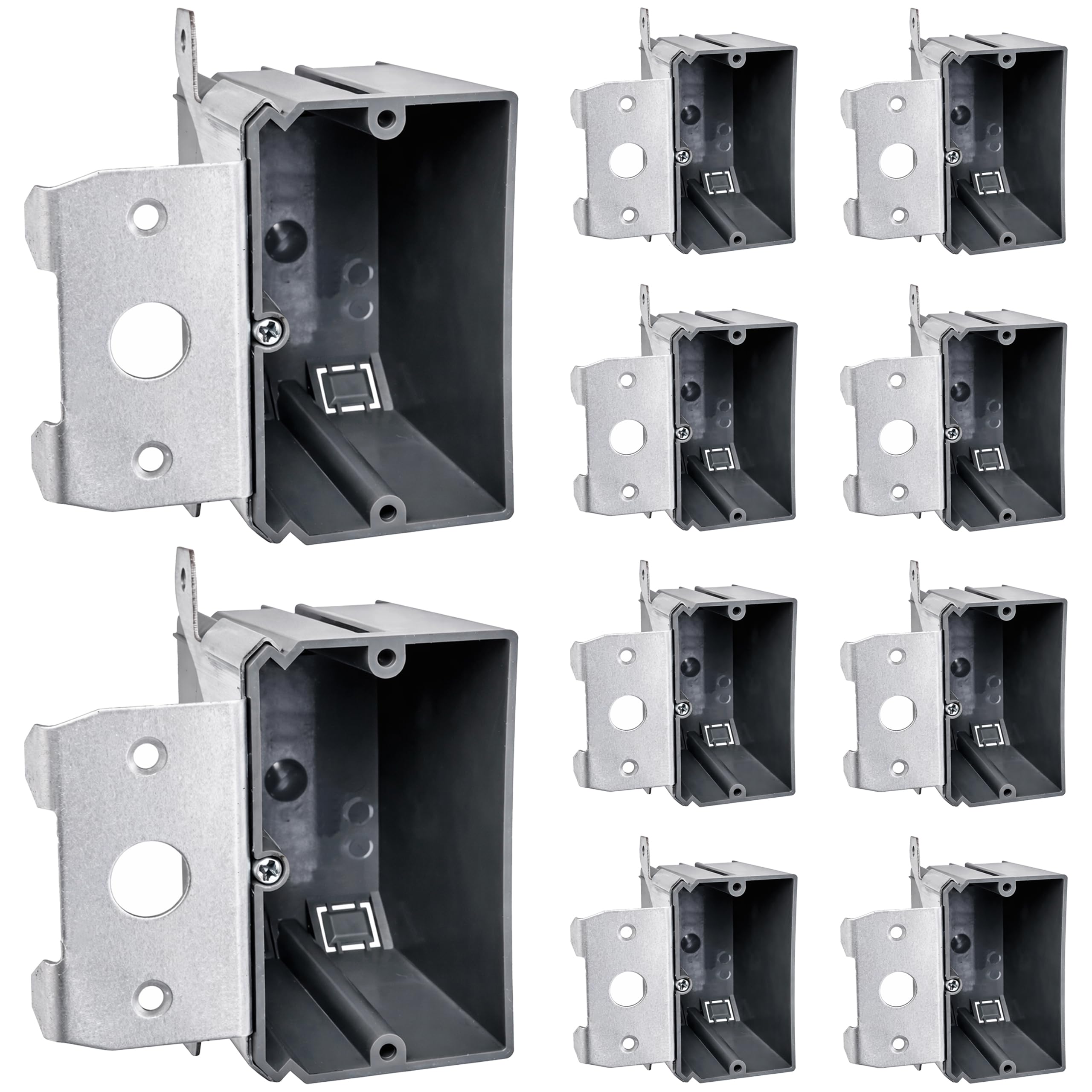 PVC Electrical Outlet Box - 10 Pack, Fire Rated -1 PVC Electrical Outlet Box - 10 Pack, Fire Rated -1