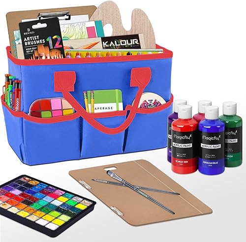 Miniatura 8 de Godery Bolsa de escritorio y organizador de stock, organizador de bolsa de mano para maestros para artes, libros, papelería, etc., y organizador de