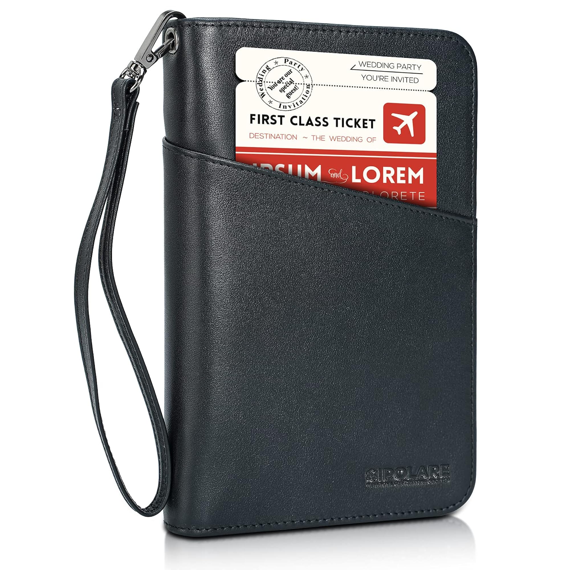 Full Grain Leather Passport Holder Cover Case, Brown