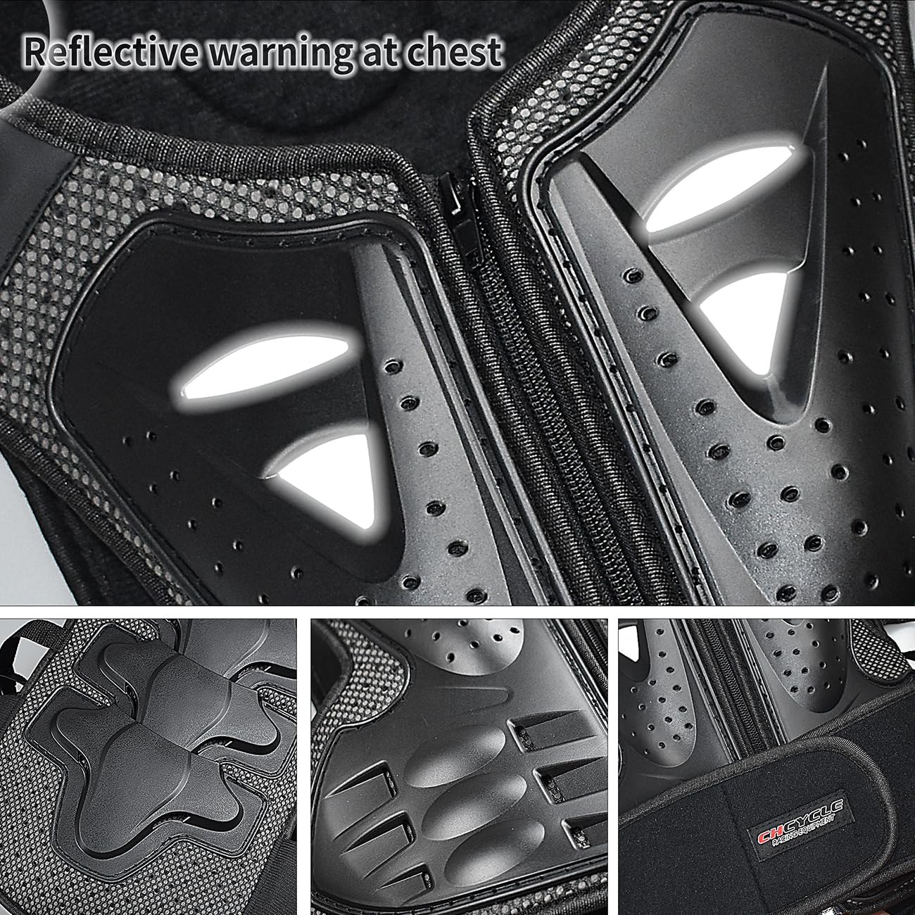 Equipement Dirt Bike pour Enfants Equipement de Protection pour la Moto Motocross Armor Suit Protections de Poitrine et de Dos, Genoux et Coudes pour Le Cyclisme