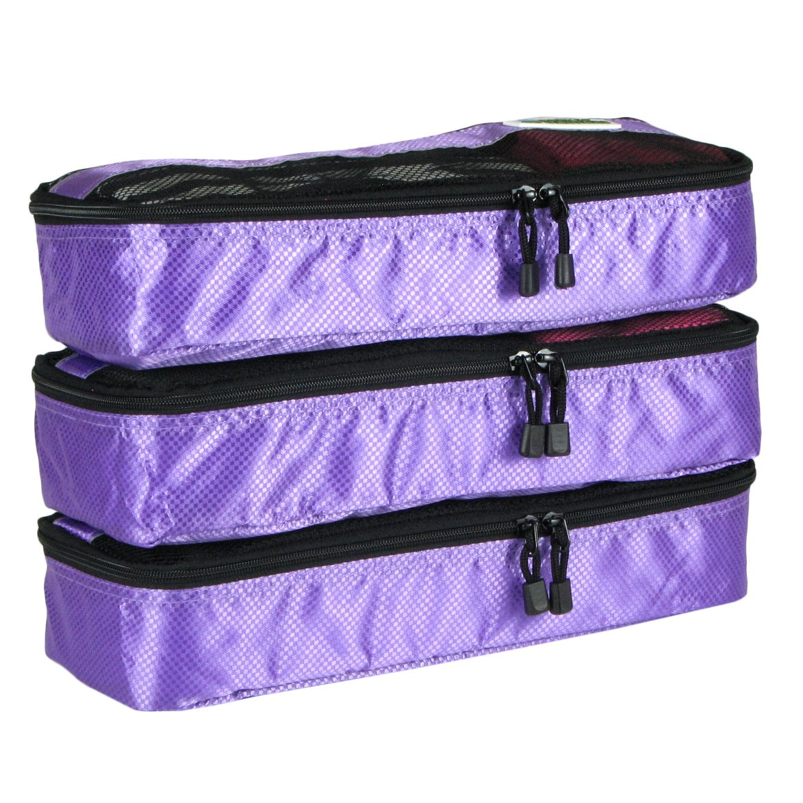 Slim Travel Packing Cubes Purple 3-Pc Value Set