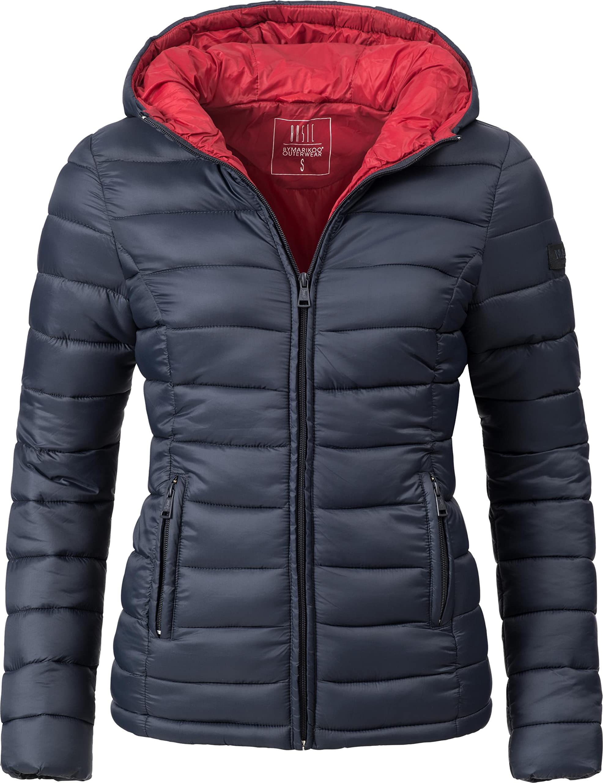 Marikoo Women's Navy Lucy ’ Between-Seasons Puffer Jacket Xxl