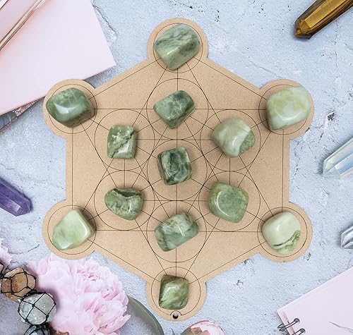 Miniatura 6 de BEZAVO Juego de piedras de cristales curativos serpentinos a granel para curación, reiki, meditación, cristales de brujería, piedras preciosas para