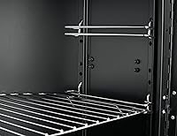 Vista 12 de Propane Smoker with Cover, Vertical Meat Gas Smoker Grill Outdoor Heavy Duty 3 Removable Smoking Racks, Black