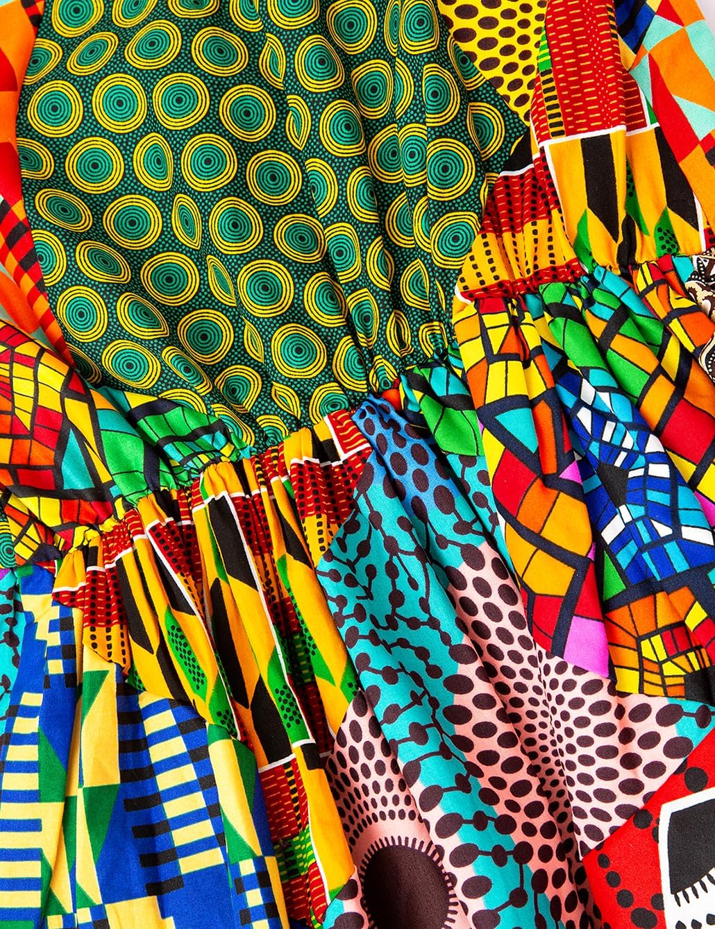 Women's African Print Dresses Ankara Patterns Cloth Dress - Image 6