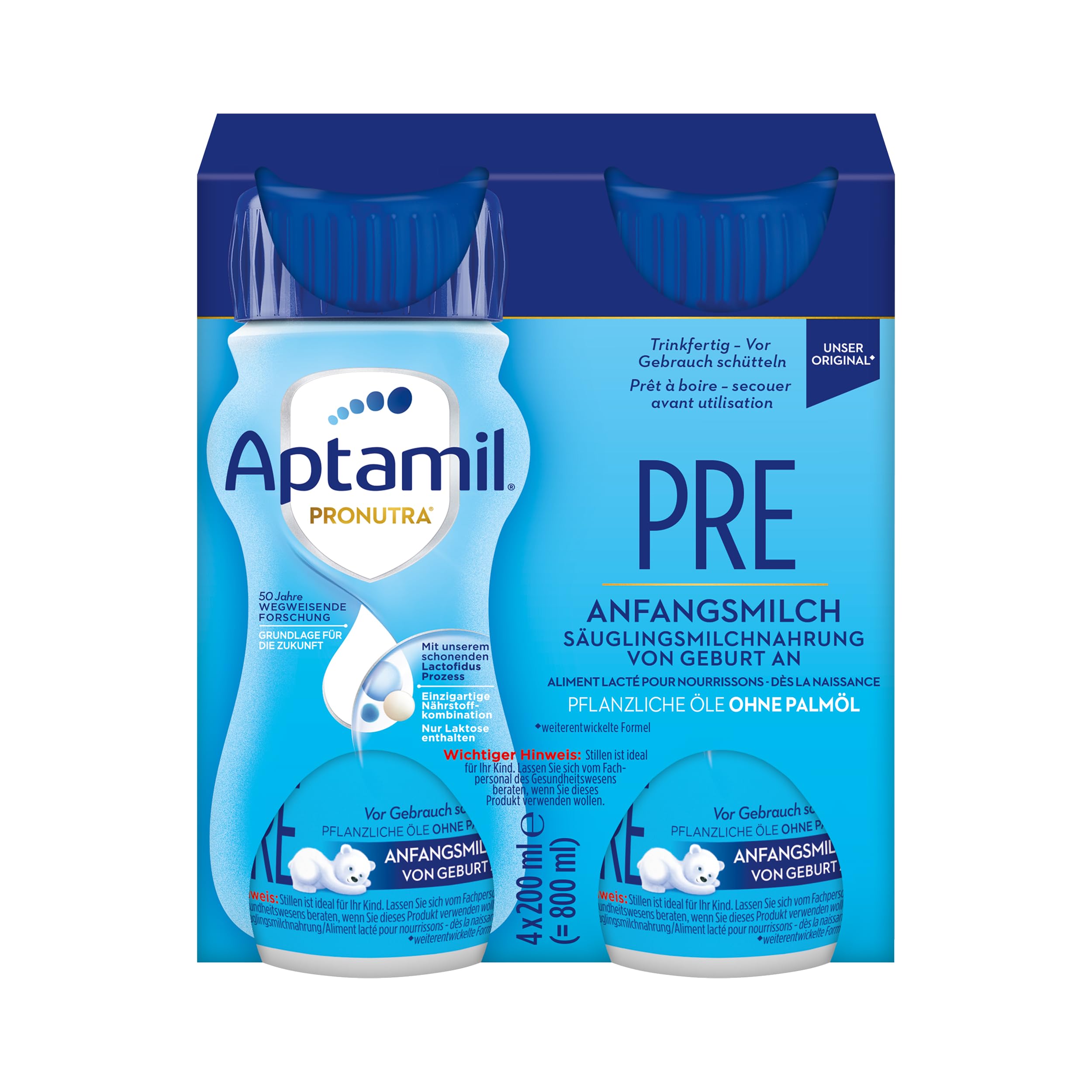 【未使用、新品】Aptamil プロフューチャー PRE 3缶セット Aptamil Pronutra Pre - Initial Milk from Birth - With Vegetable