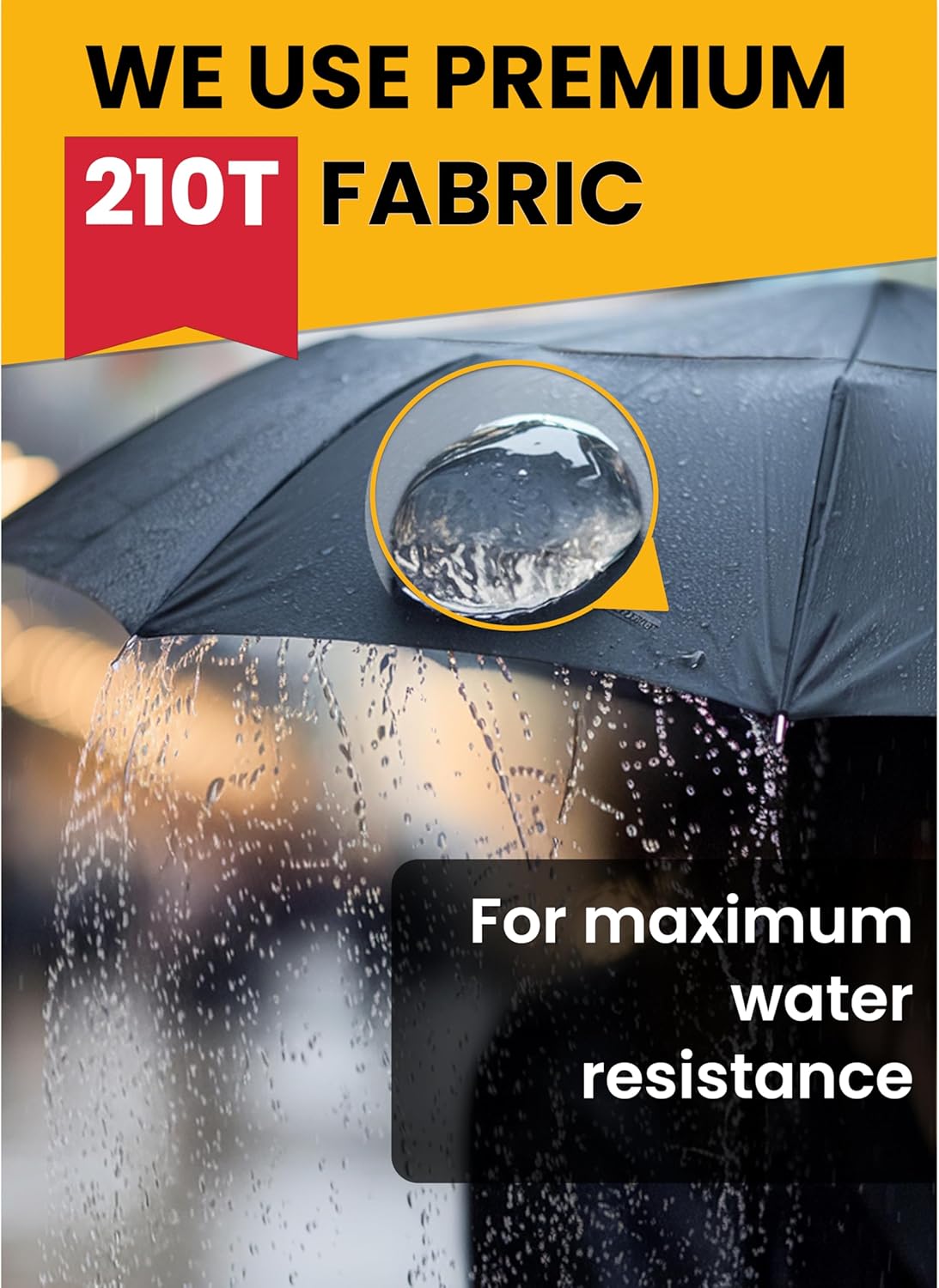 Raintrend Windproof Travel Umbrellas for Rain Automatic +10% Bigger Canopy Strong Frame Compact Folding Portable Umbrella for Women Men Backpack Purse - Image 5