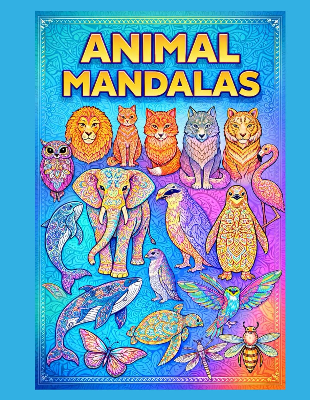 Animal Mandalas: Coloring Book for Adults