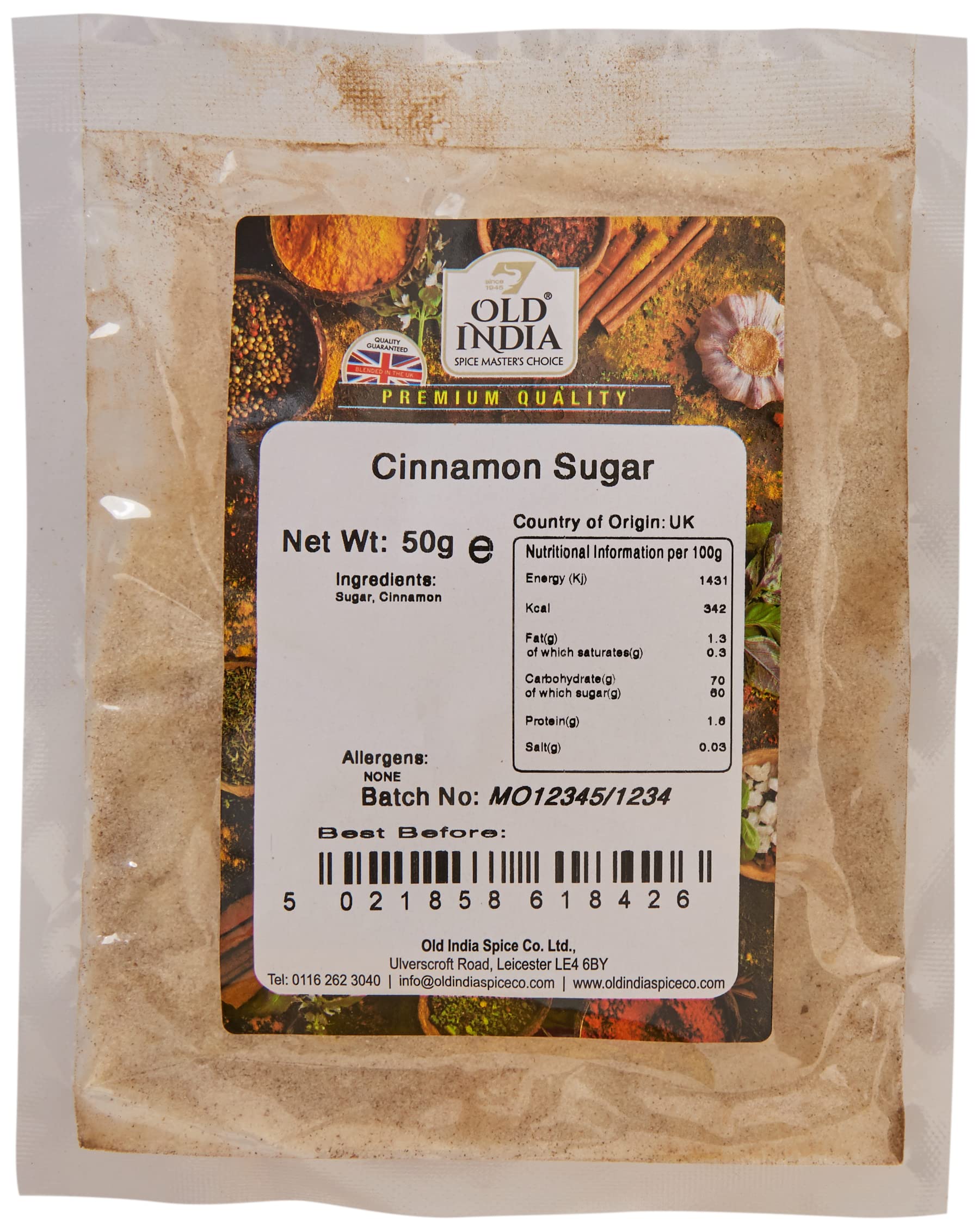 Old India Cinnamon Sugar 50g