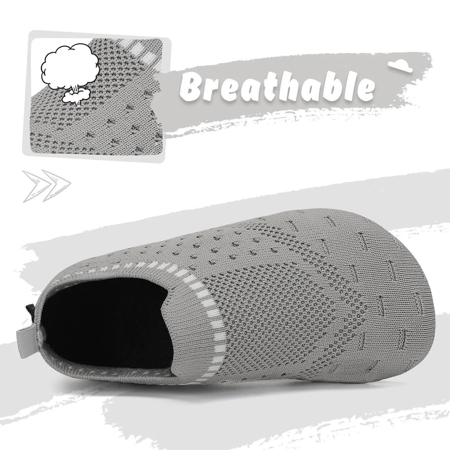 SAGUARO Pantofole per Bambini Unisex Scarpe a Magli per Primavera e Estive - Antiscivolo & Leggero