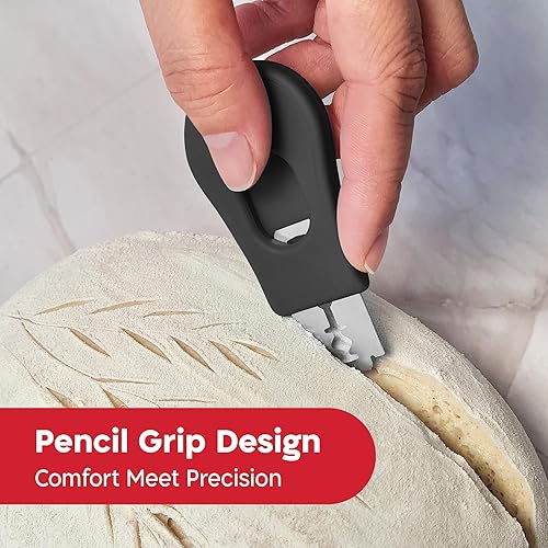 Miniatura 2 de KNEADACE Herramienta de puntuación de masa coja de pan extraíble y magnética, herramienta profesional de puntuación de masa madre para hornear pan