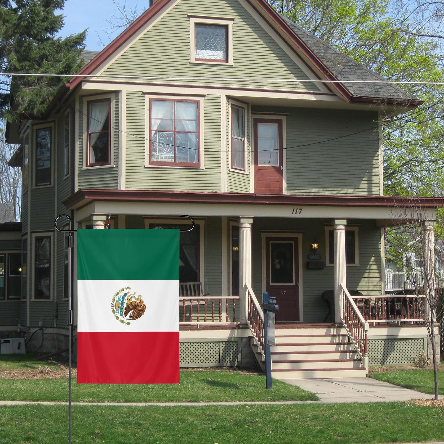 Mexico Garden Flag 12x18 Inch Double-Sided Vivid Color Mexican Flags image 5