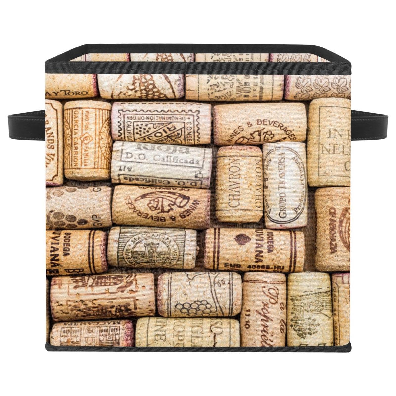 Boîte de rangement pliable cube avec poignées solides pour jouets et livres