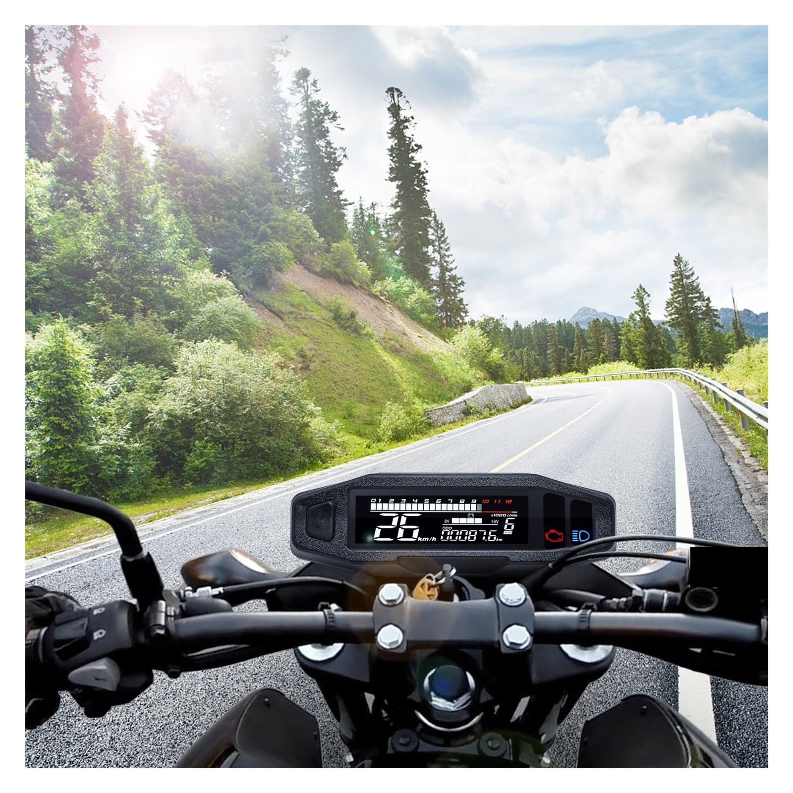 Odómetro Digital moto Velocímetro De Motocicleta, Medidor