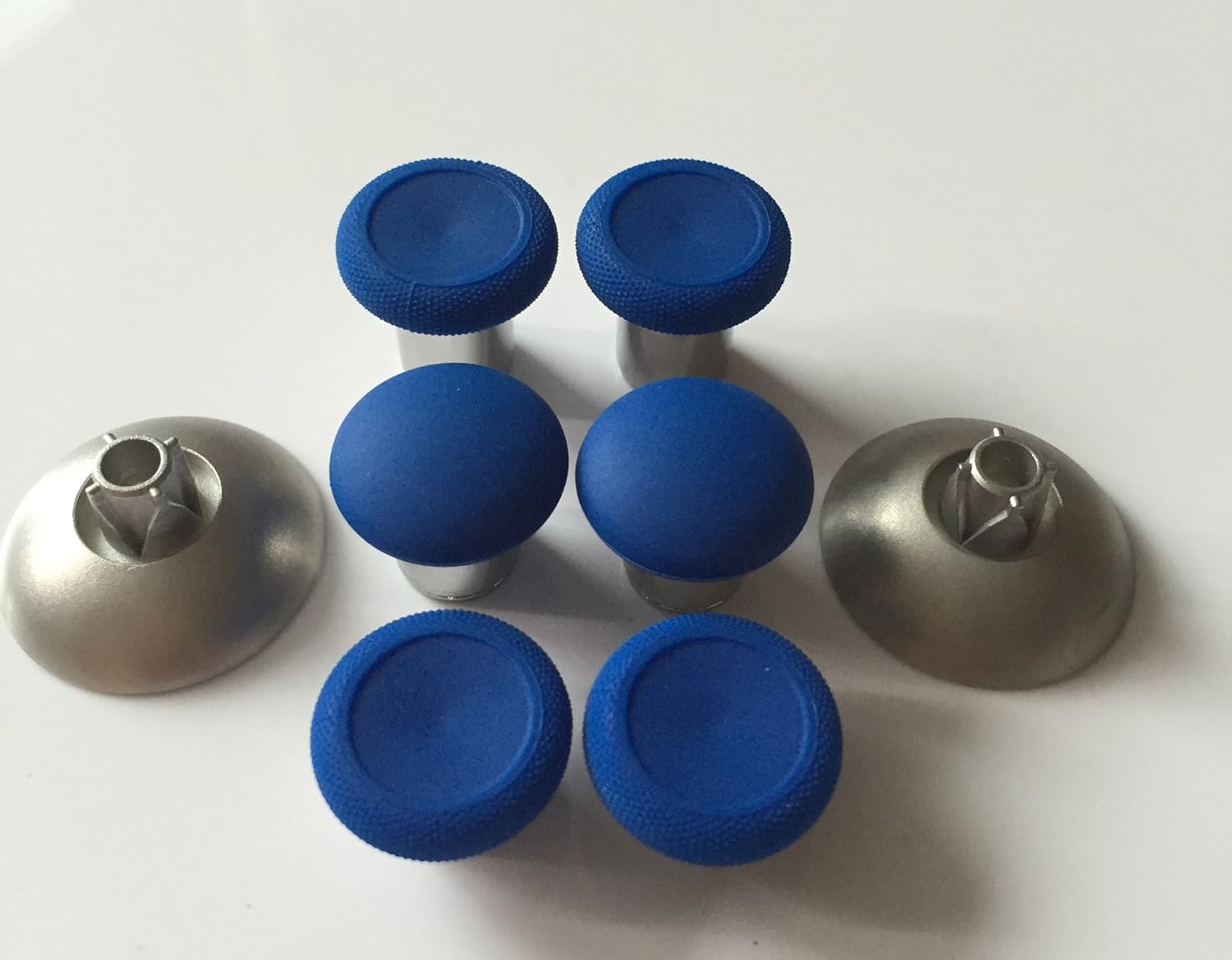 E-MODS GAMING® Blue Thumbsticks Replacement with Magnetic Sticks Part for Xbox One Elite, PlayStation 4, Switch Pro Controllers