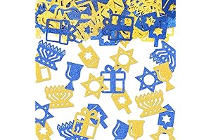 200Pcs Happy Hanukkah Confetti Dreidel Decoration