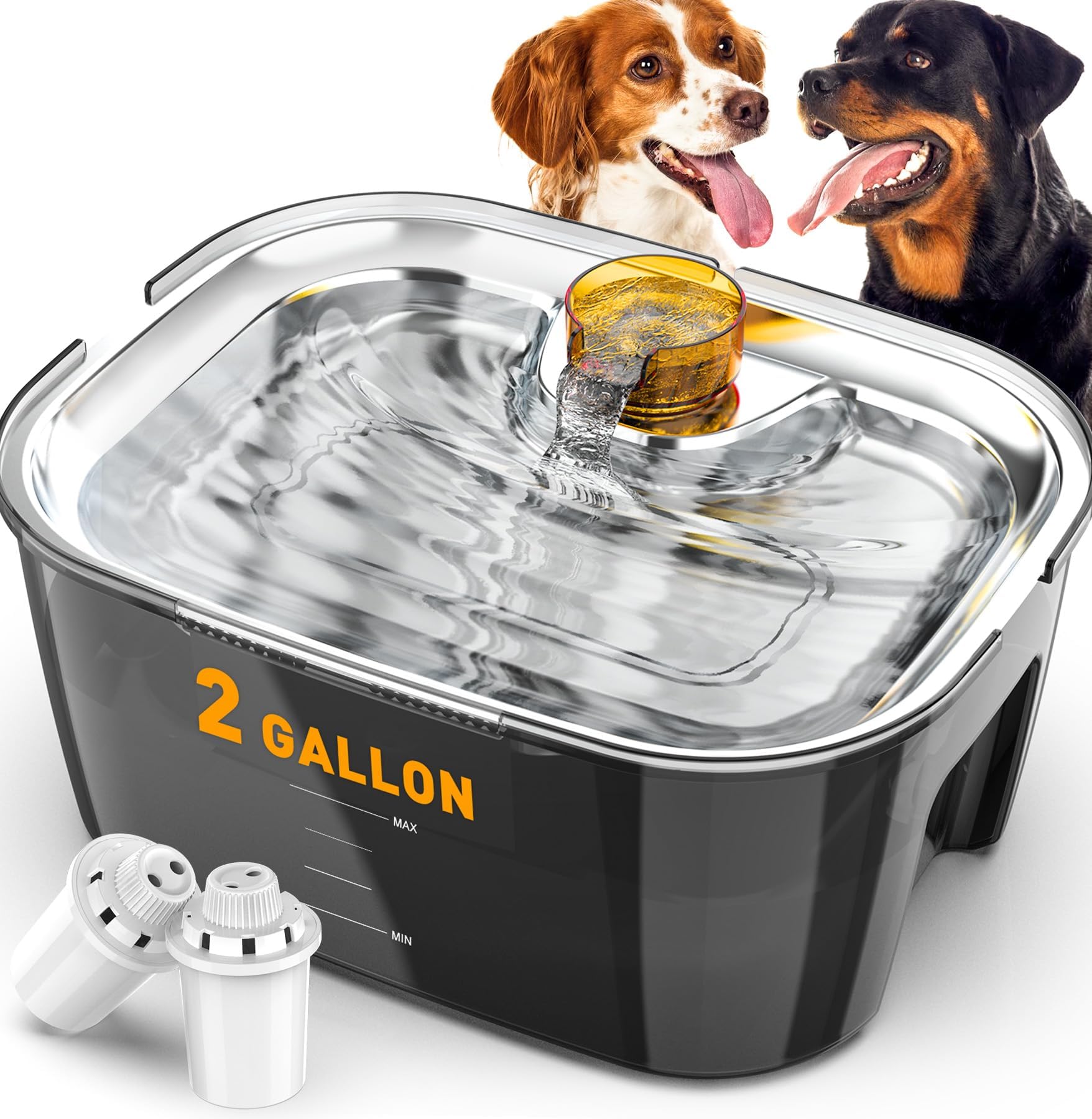 Pet Supplies BENTOPAL Dog Water Fountain Auto Filling Dog Water