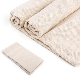 Monks Cloth for Punch Needle Fabric Needlework Fabric for Rug Making (2PCS 26.4x19.6 Inch)