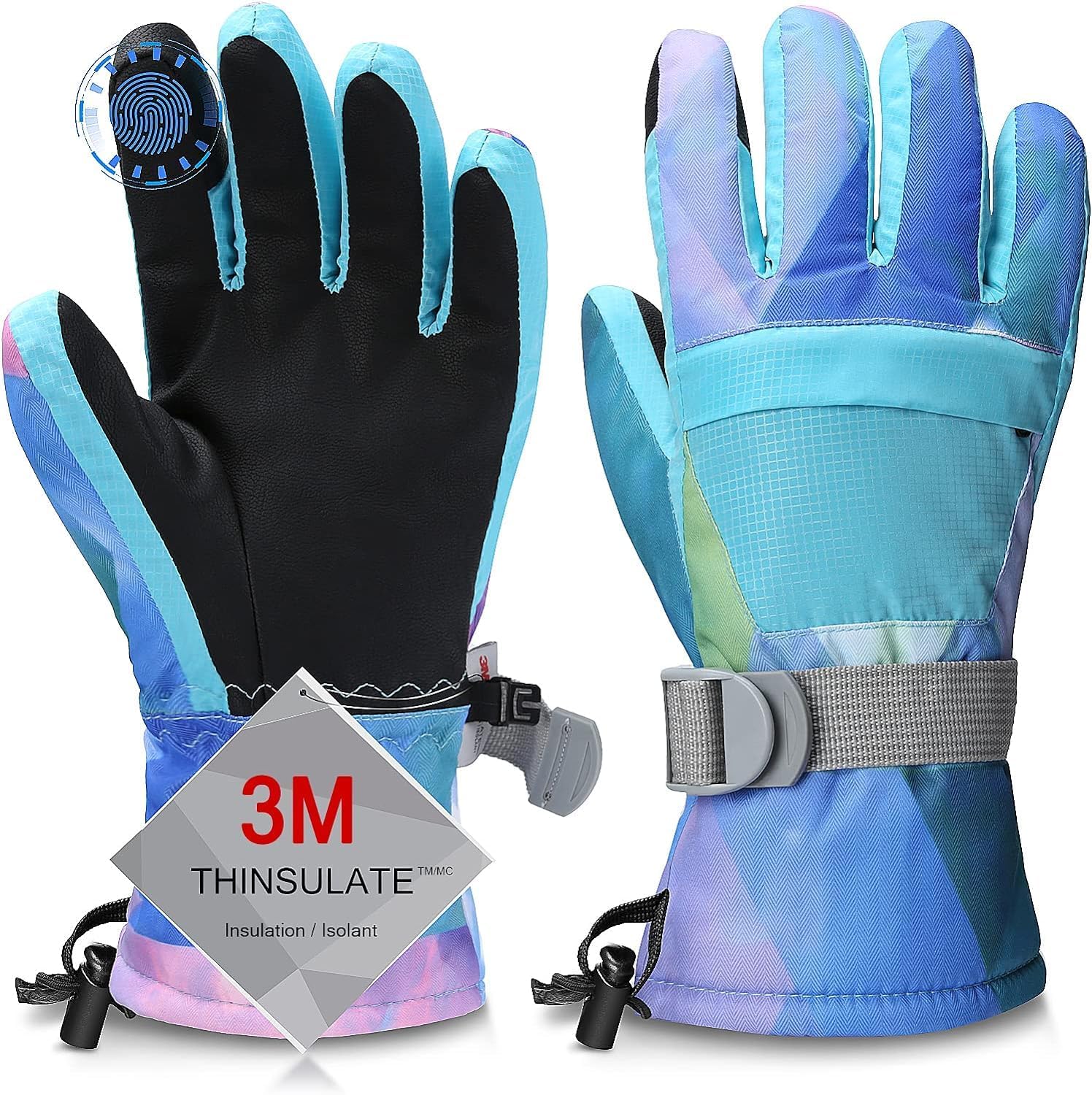 Ski Gloves, Warmest Waterproof and Breathable Snow Gloves for Cold Weather, Fits Both Men & Women,for Parent Child Outdoor — view 13