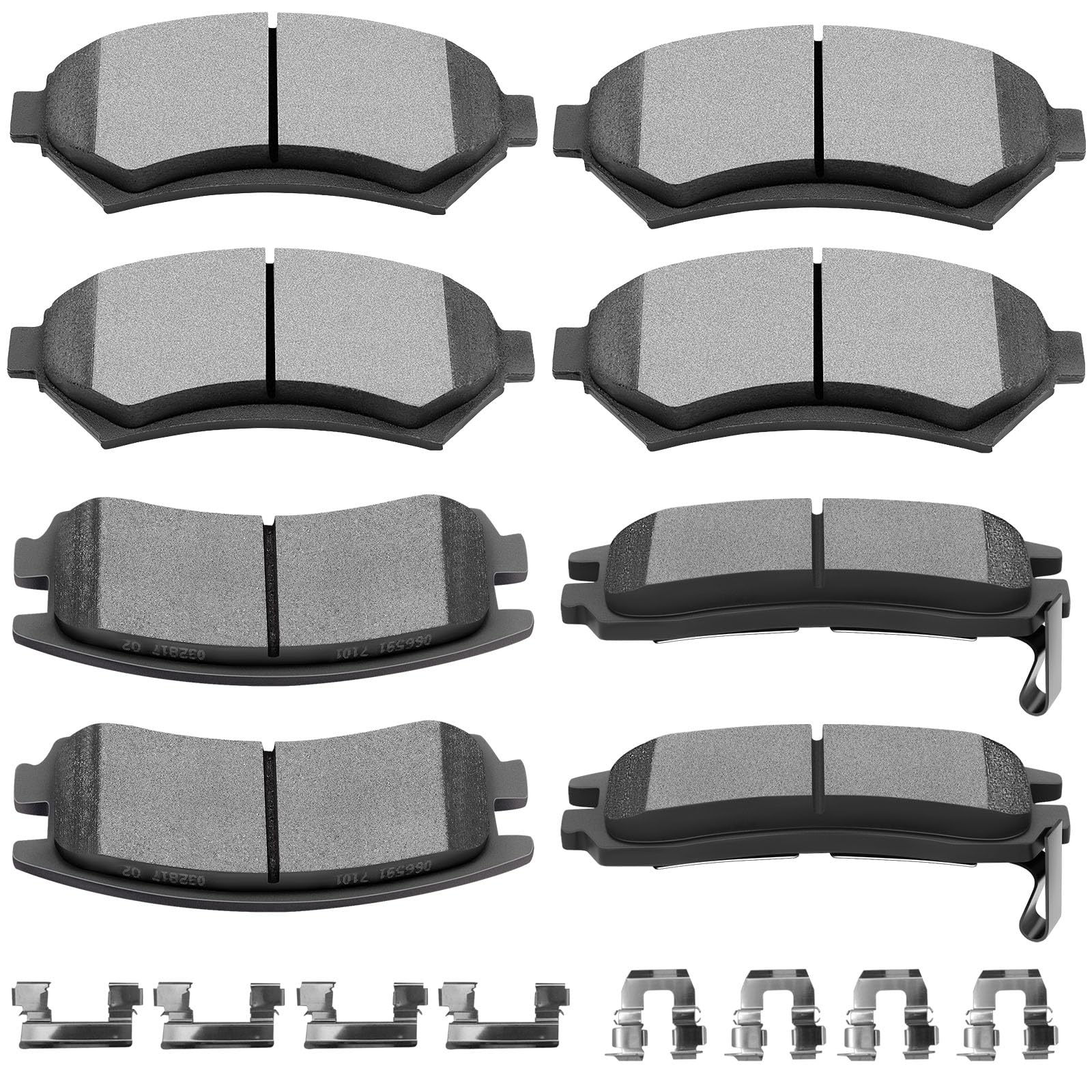 SCITOO D699 D698 8PCS Front and Rear Ceramic Brake Pad Sets | Fit For Buick For Century,For Regal,For Chevrolet For Impala,For Oldsmobile For Intrigue,For Pontiac For Grand Prix