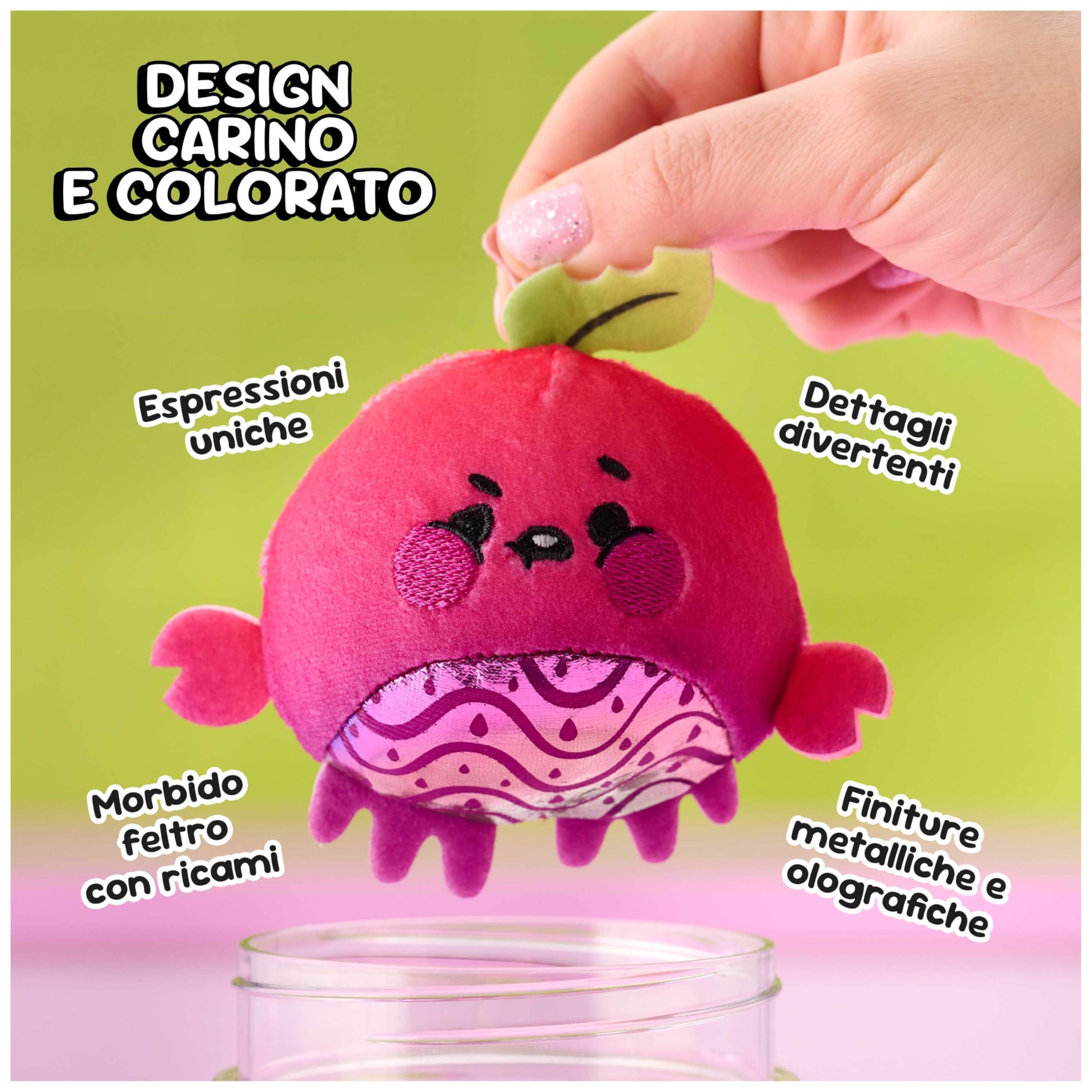 Peluche a Sorpresa, Magia con l’Acqua, Peluche Collezionabili per Bambine e Bambini dai 5 Anni in su, Multicolore, 7,6 cm (1 di 20 Modelli Casuali)