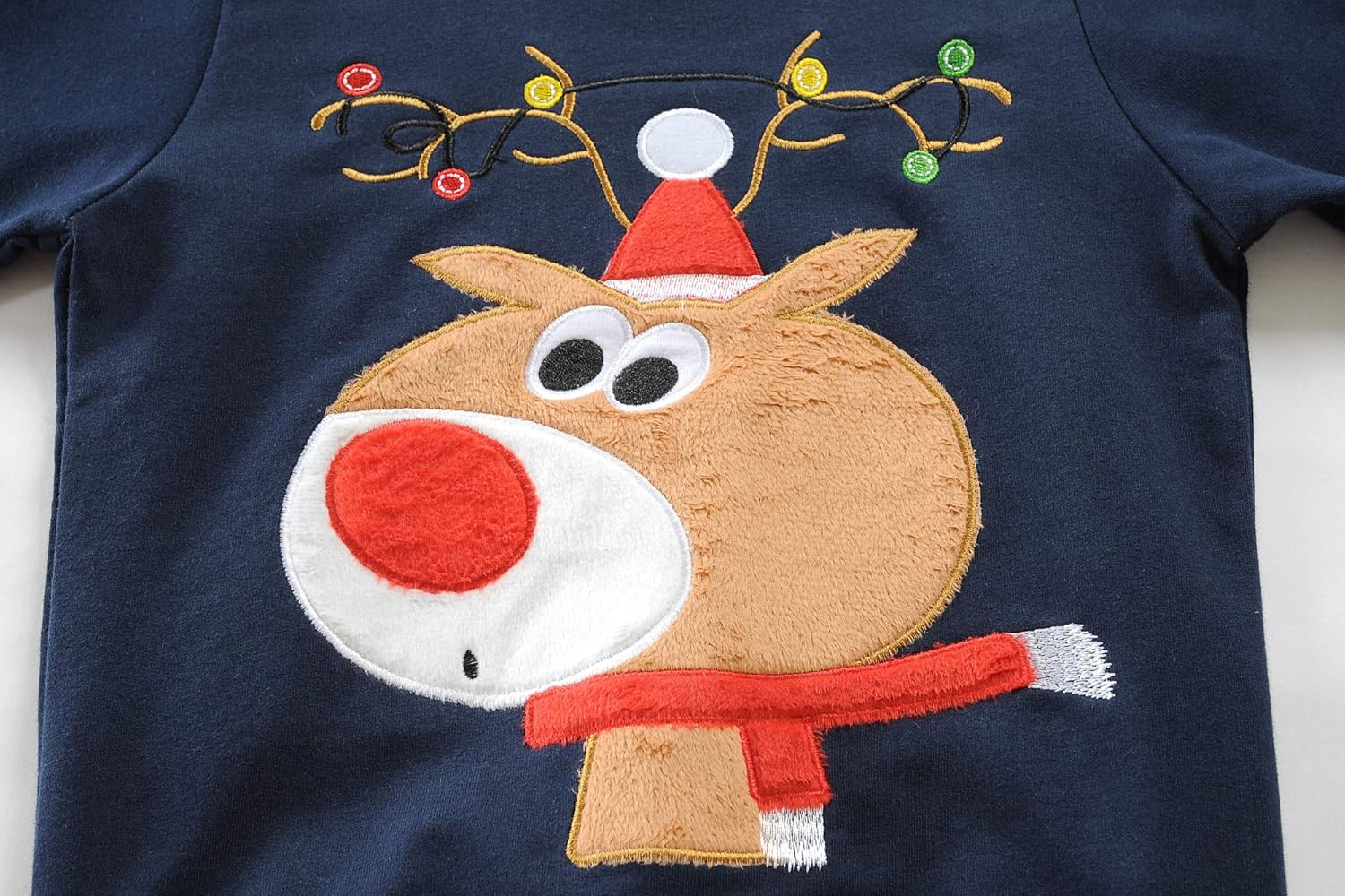 DDSOL Toddler Little Boy Girl Christmas Sweatshirt Kid Xmas Ugly Reindeer Santa Dinosaur Shirt Clothes Long Sleeve Tee Top - Image 5