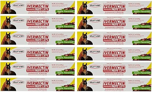 Durvet Ivermectin - Desparasitador de pasta (12 unidades)