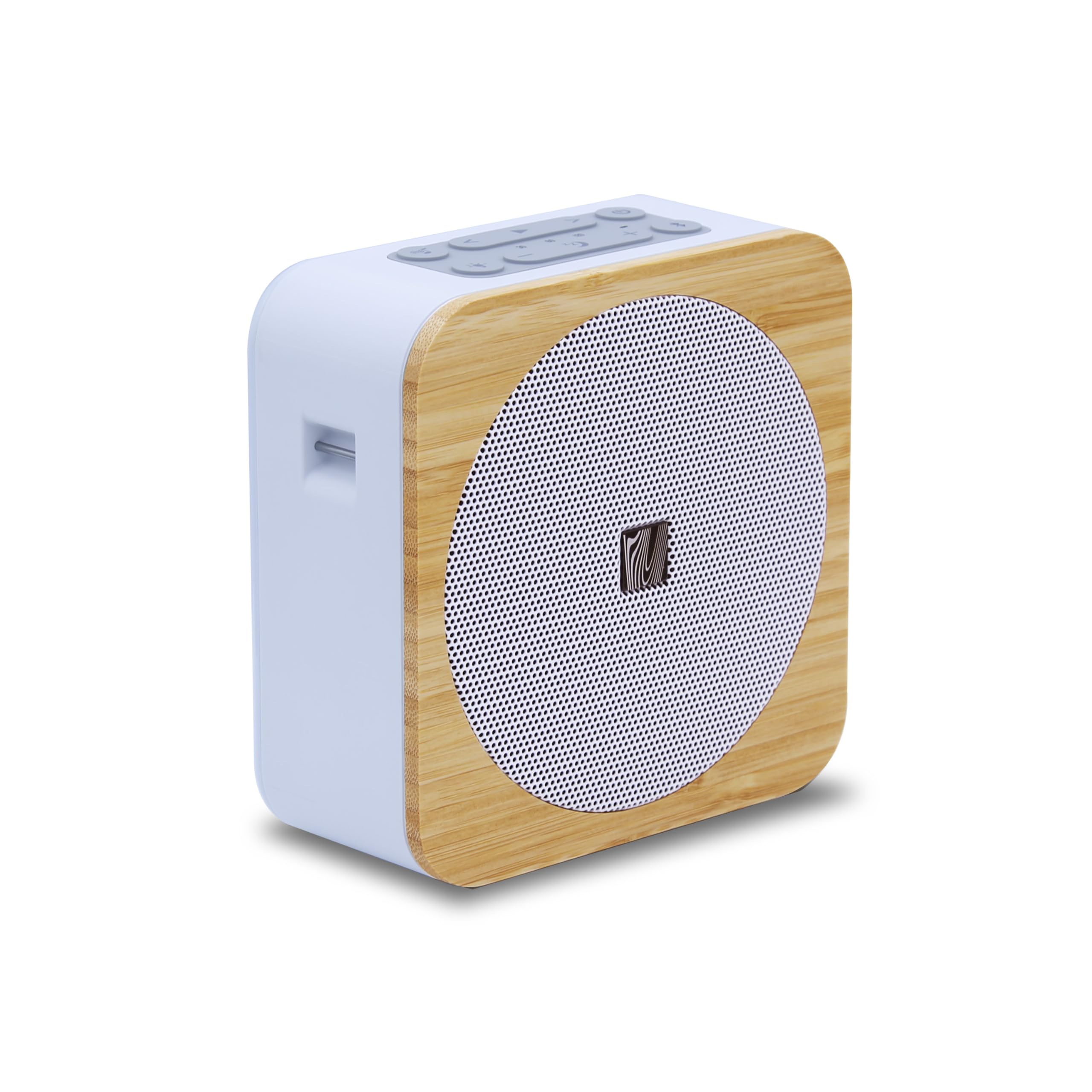 Soundfreaq Sound Spot II SFQ-18: Portable Bluetooth Speaker with Powerful Bass, Nature Sounds, Ambient Light, and Speakerphone (White)
