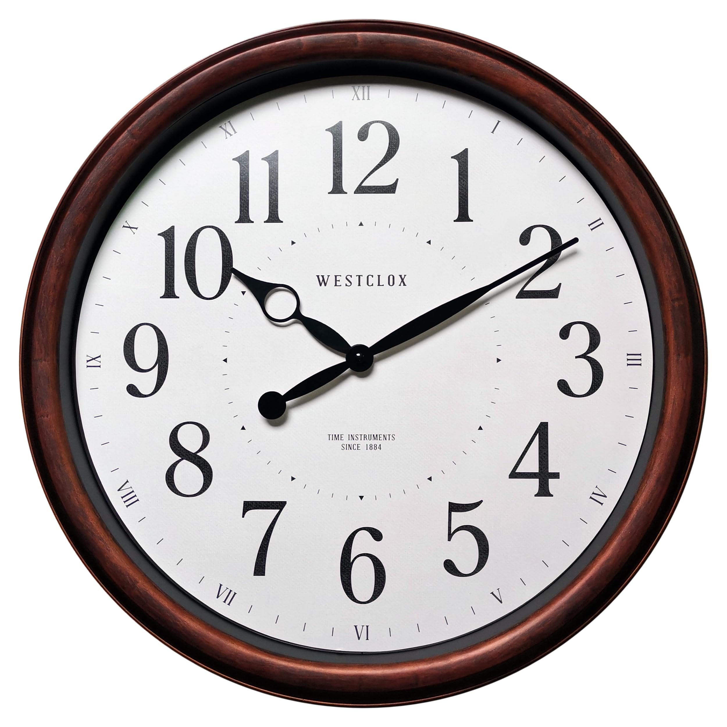 Amazon.com: Westclox 20-Inch Analog Wall Clock – Woodgrain Finish