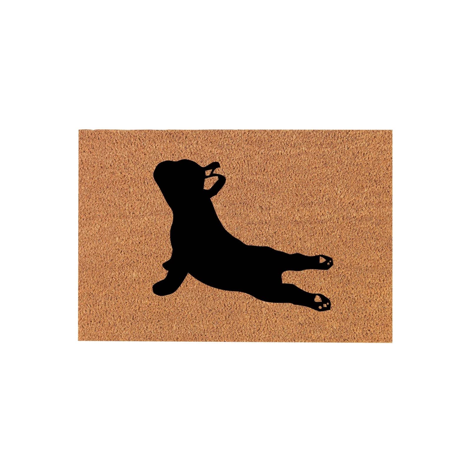 Tappeti da soggiorno Zerbino con bulldog francese Frenchie zerbino amante dei cani diverse dimensioni grande tappetino antiscivolo per esterni (C, taglia unica)