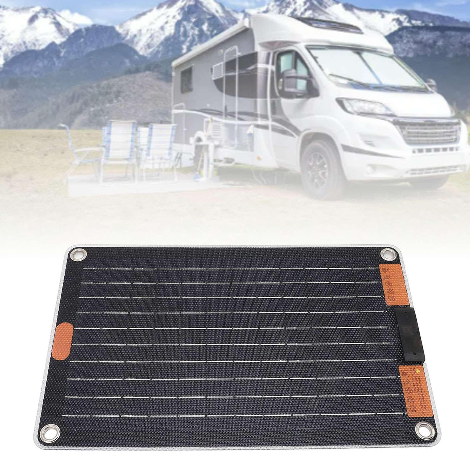 Cuifati Pannello Solare, Caricatore Solare Monocristallino Bifacciale A Ricarica Rapida da 30 W 5 V 3 A, Pannello Portatile Resistente Alle Intemperie per Tablet Telefono