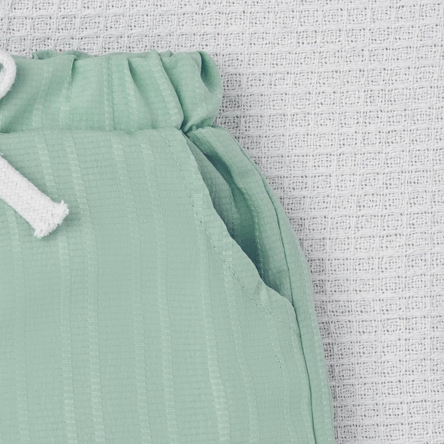 Toddler Baby Boys Clothes Ribbed Button-Down Shirt Tops +Shorts Pocket Outfit 2 PCS set 12 Months-5T Without Tee - Image 7