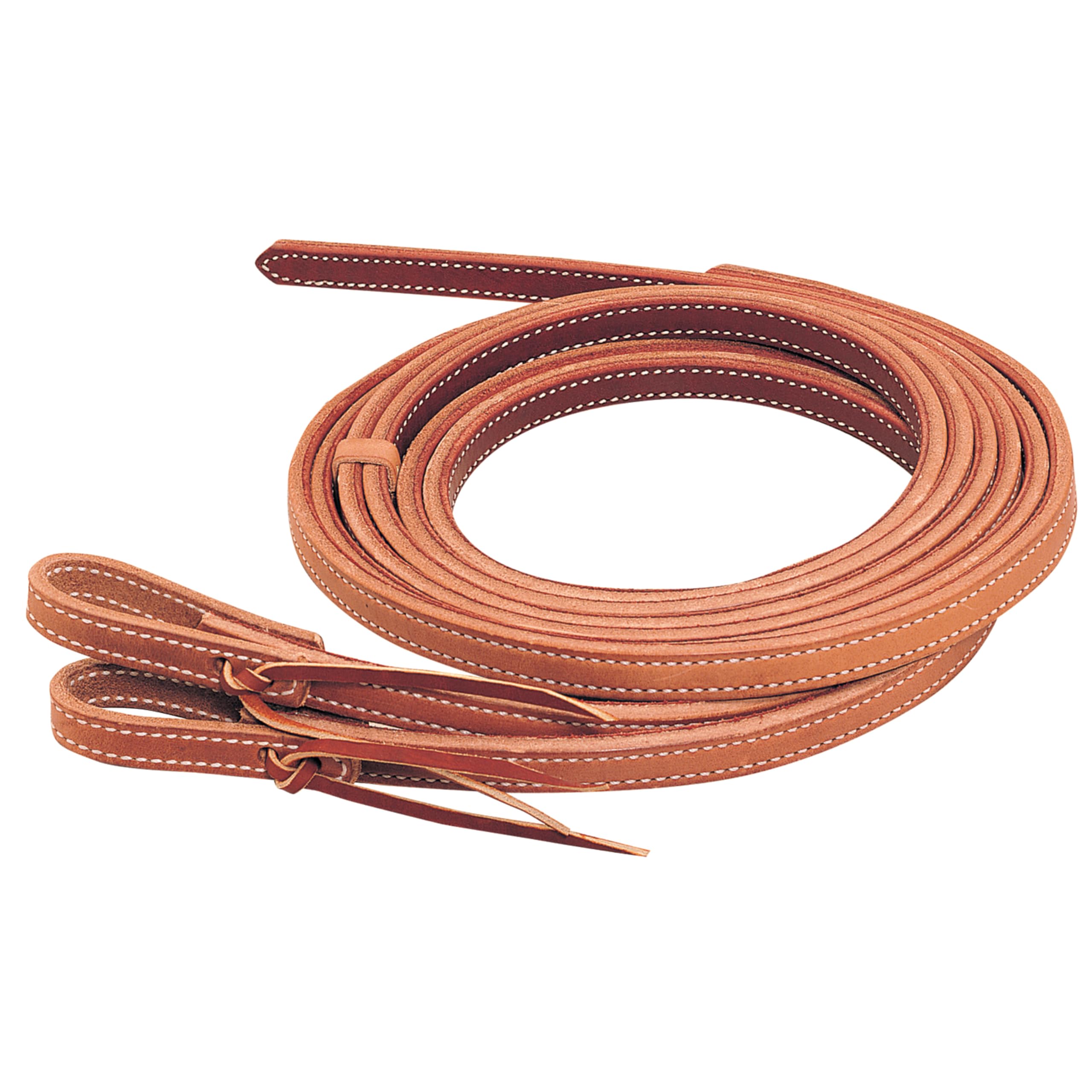 Weaver Leather Çift ve Dikişli Ağır Koşum Bölünmüş Dizginler, Russet, 1,5 cm x 20,32 cm